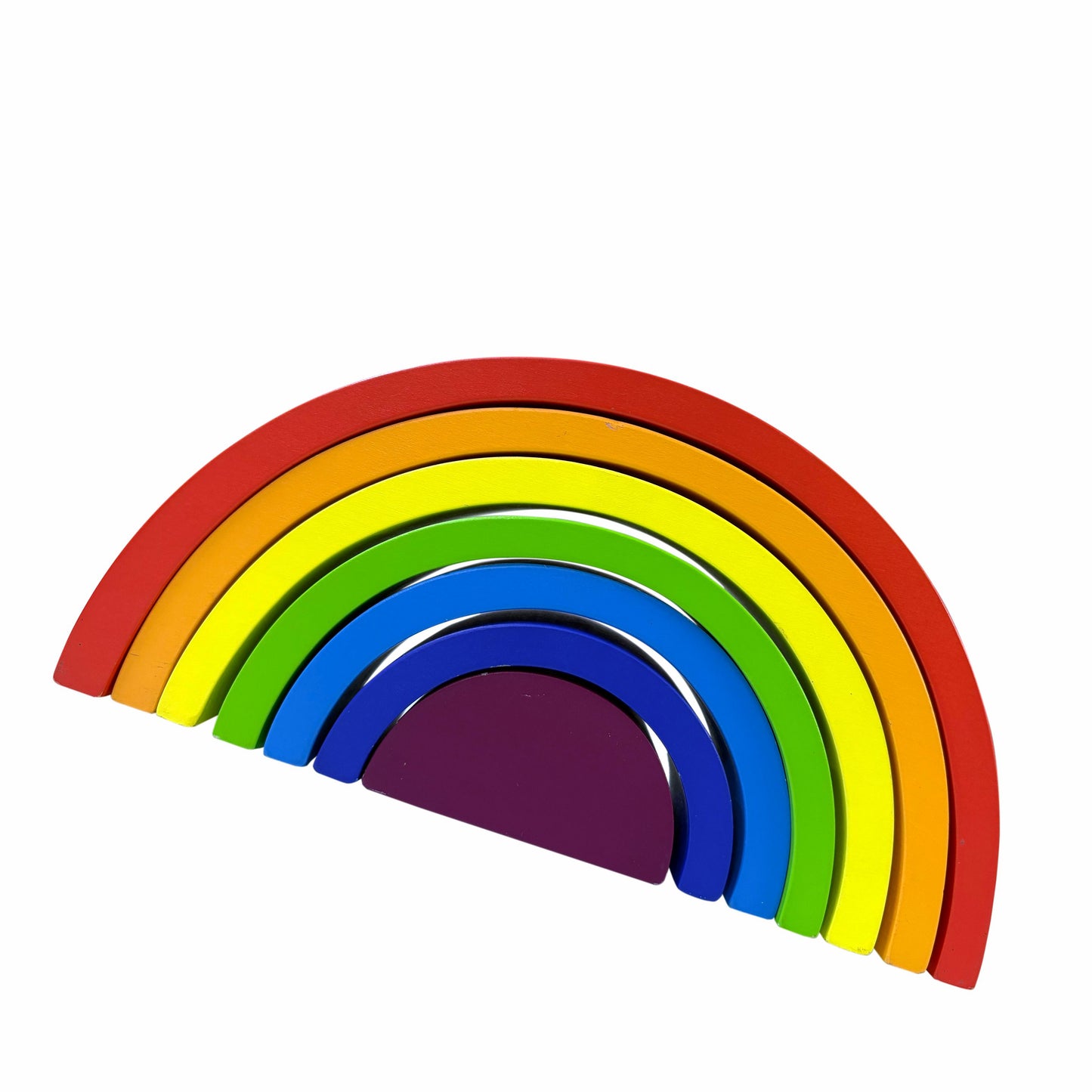 Wooden Rainbow Nesting Stackers